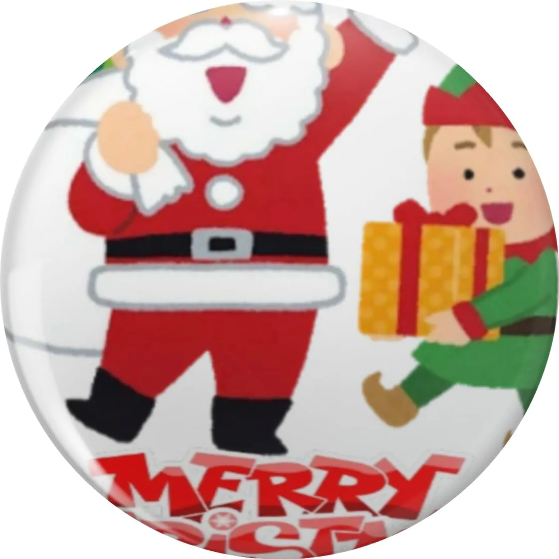 Vintage Santa Claus with a boy| merry Christmas Pin Lapel Pin Cute Brooch Pins Badges 0.75"