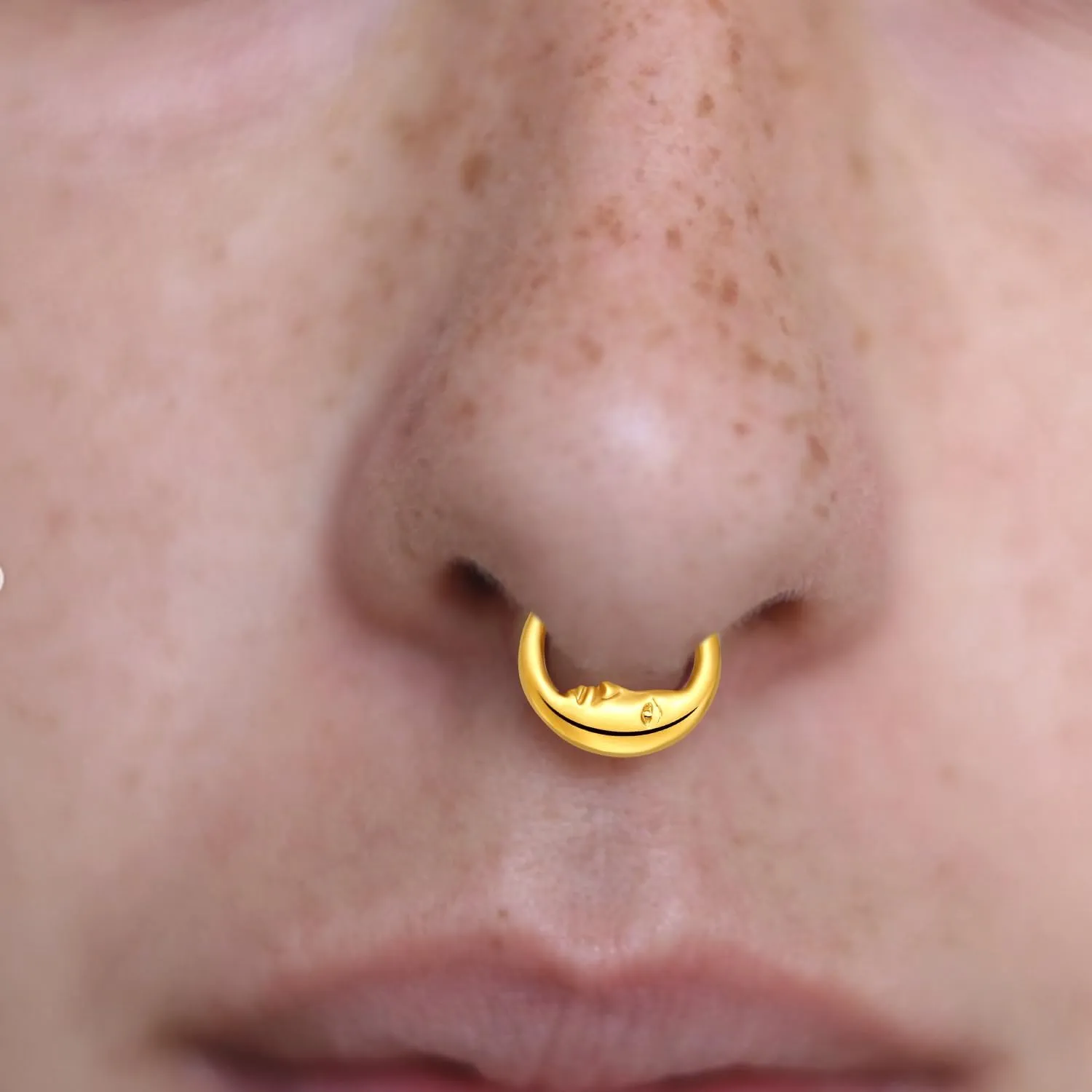 VOJO G23 Titanium 16G Teardrop Septum Hoop Ring Daith Tragus Piercing Clicker Nose Jewelry for Women