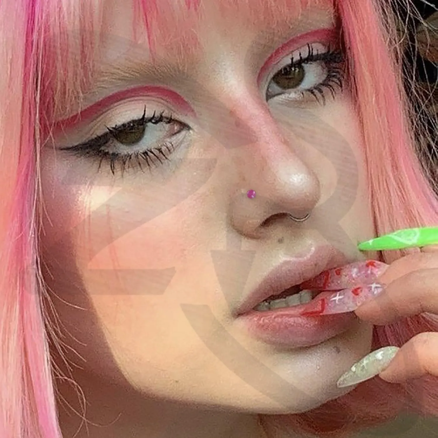 ZS 12pcs 20G Colorful Bioflex Flexible Nose Retainer Rings, Bioplastic Bendable Clear Nose Studs Nostril Piercing Jewelry for Women Men