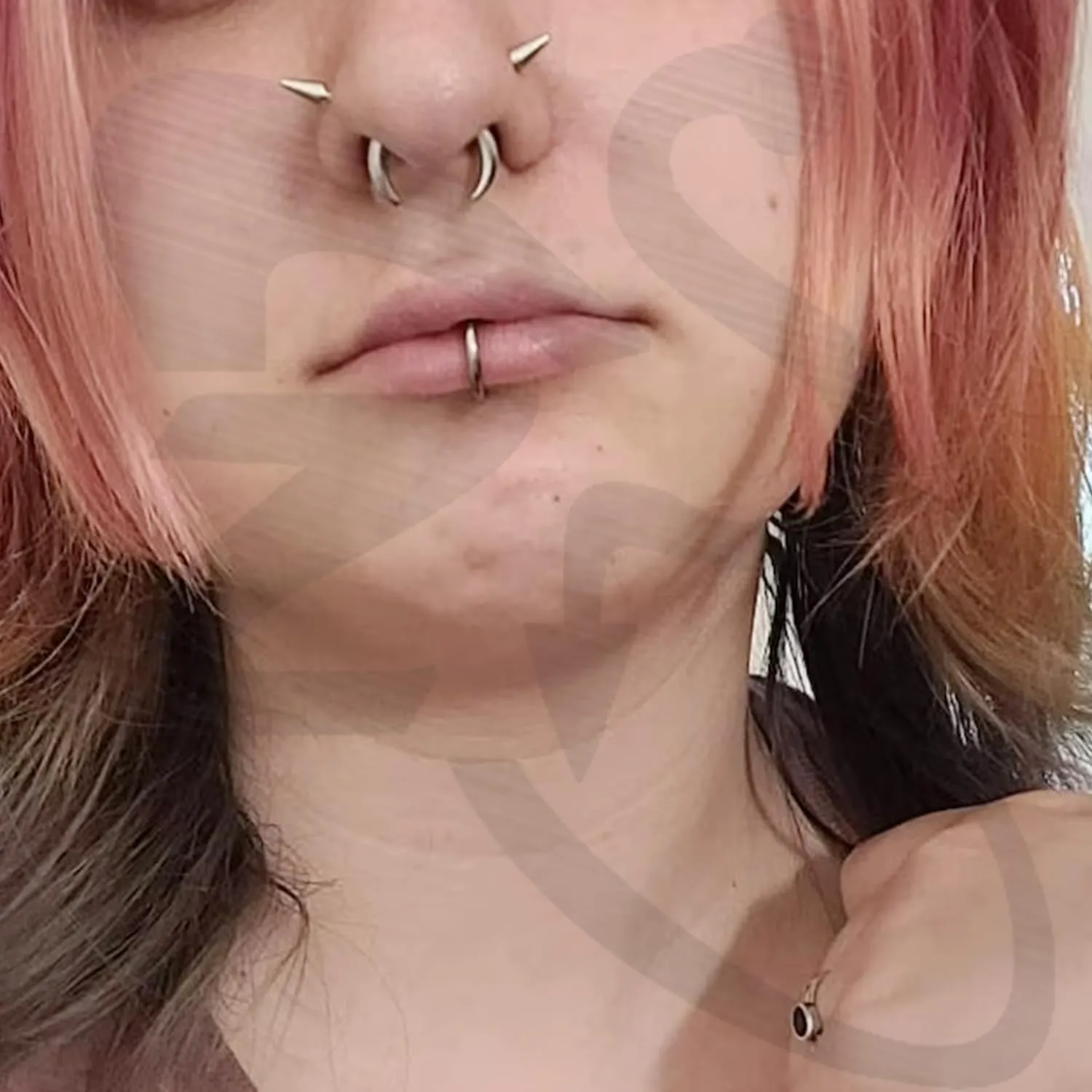 ZS 16G Spike Lip Rings Cartilage Tragus Helix Piercing, 18G Stainless Steel Spike Stud Earrings, 20G Spike Nose Rings Studs for Women Men